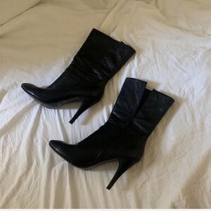Calvin Klein leather booties